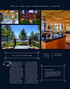 Luxury Print Flyer Front of Home Listing